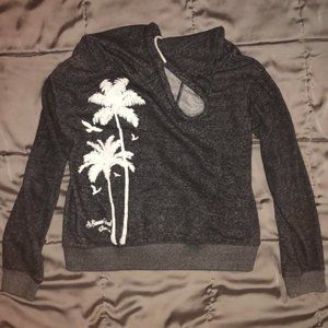 navy palm tree sweatshirt